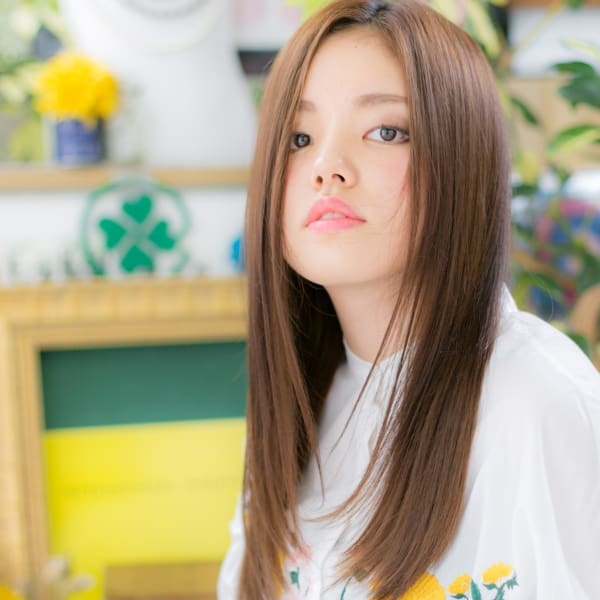 大人かわいい美人ストレート フェミニンストレート