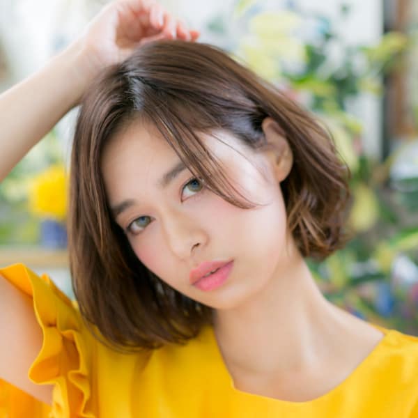 くせ毛風カール*抜け感大人ボブ エアリーカール