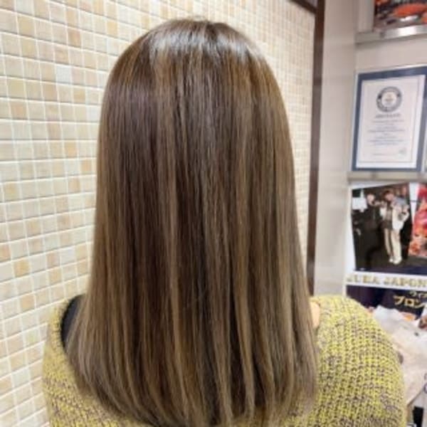 ★3Dハイライト×プラチナグレージュ★