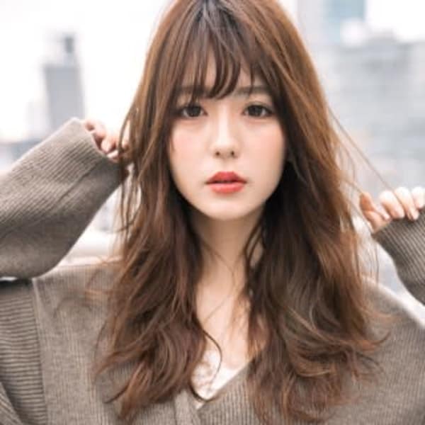 斜めバング◇愛されモテロング