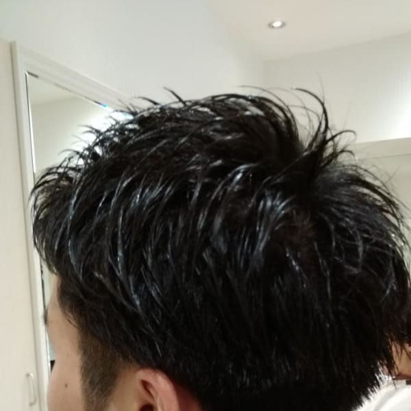  2ブロック刈り上げスタイル