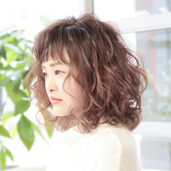 外国人風ベリーボブ