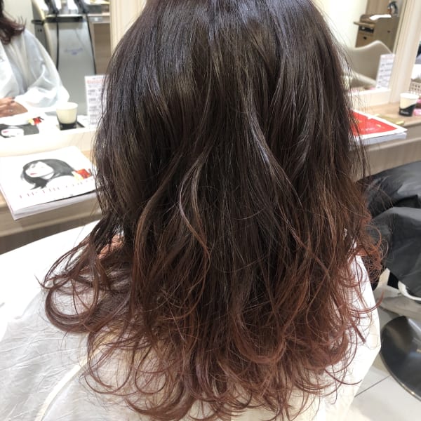 秋色グラデーションカラー【Ash元住吉店ヘアスタイル】