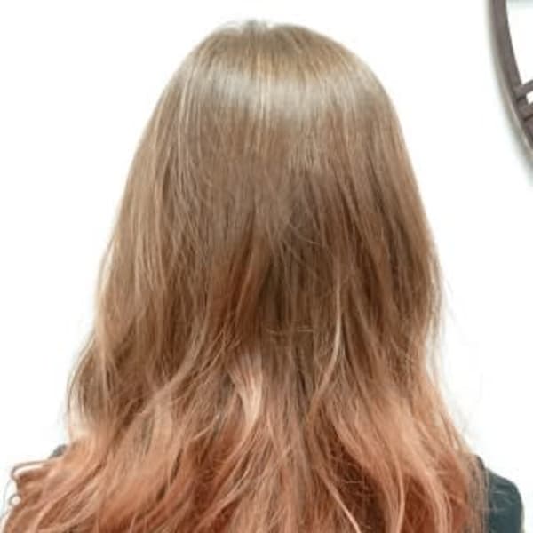 ピンクベージュ☆グラデーション