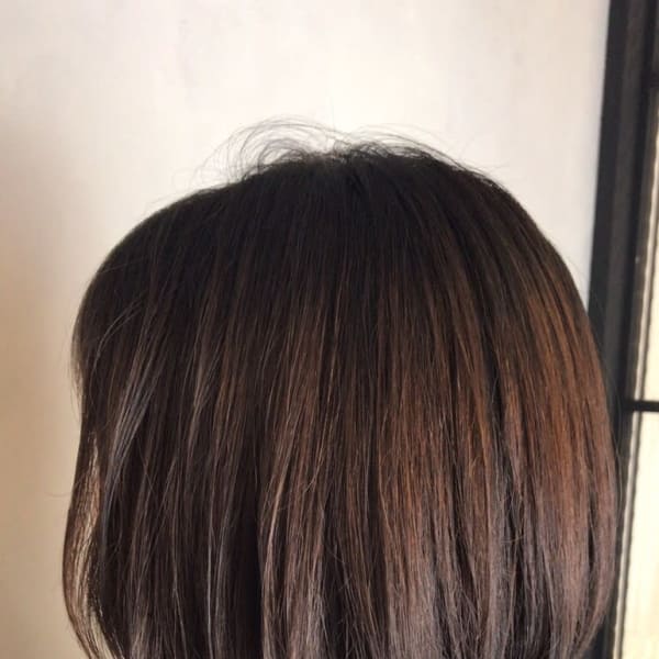 ミニマムボブ 小顔 前下がり 大人ボブ ワンレン