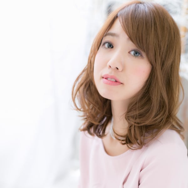 愛され☆彡くせ毛風小顔パーマ シフォンウェーブ