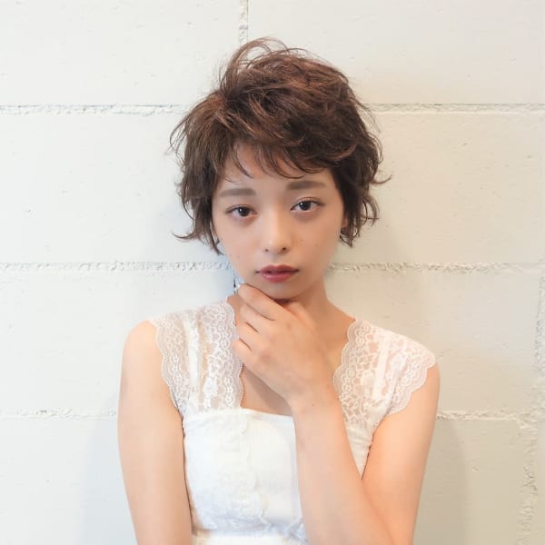 束感パーマ×ショートスタイル