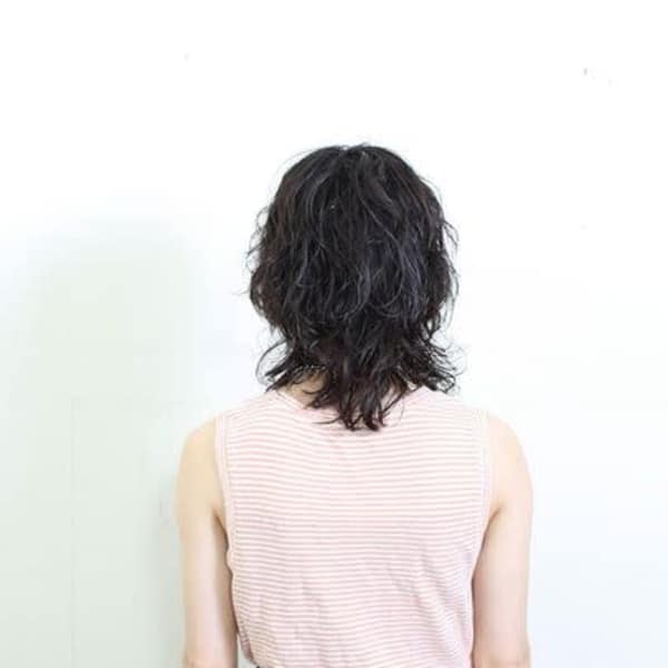 ふわくしゃウルフカット