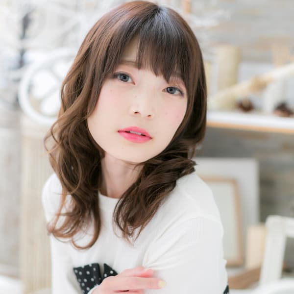 斜めバング♪モテかわくせ毛風ウェーブ リッチウェーブ