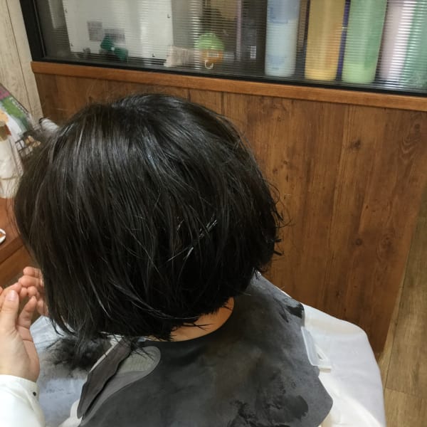 切りっぱなしボブ