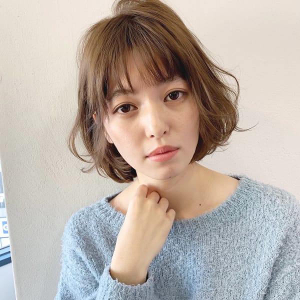 ラフにワンカールで可愛いゆるふわボブ【k190】