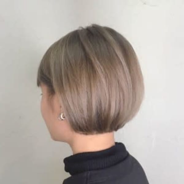 【reir下北沢】*ミニマムボブ+ダブルカラーペールアッシュ