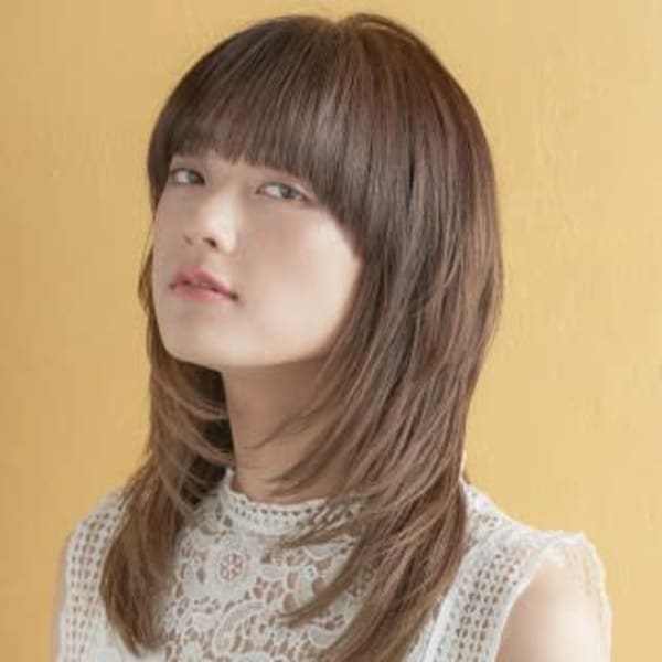 オススメ順 カット ストリート セミロングの髪型 ヘアスタイル