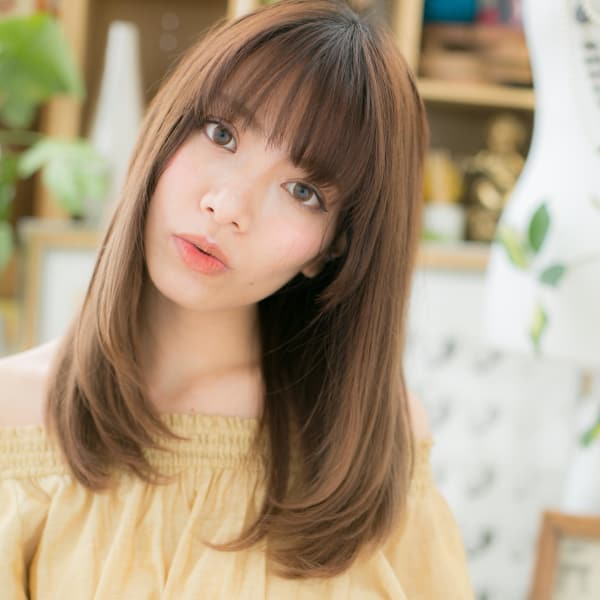 大人かわいい☆ツヤ感小顔ワンカール ニュアンスカール