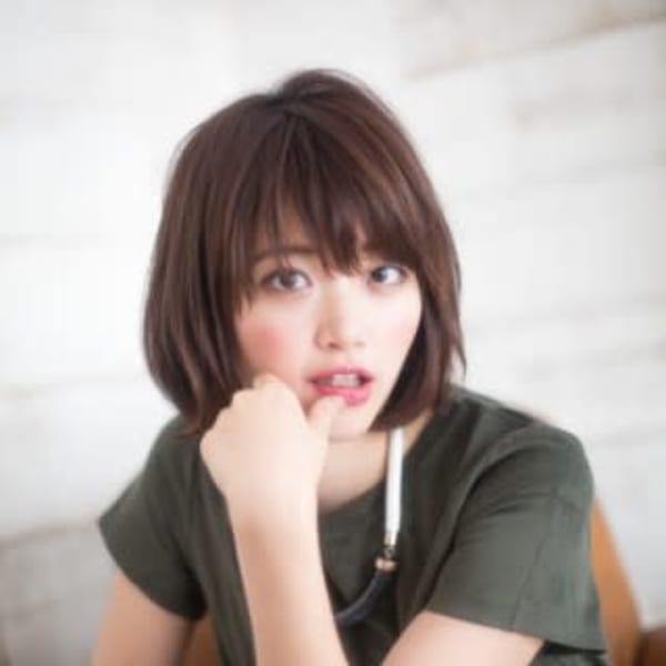 大人可愛いボブ×シースルー