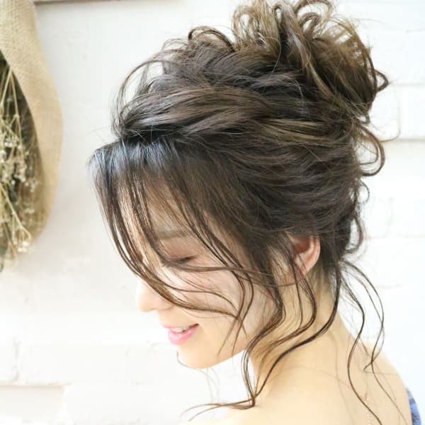 【Bormee】透明感あふれるお団子アップスタイルQQ