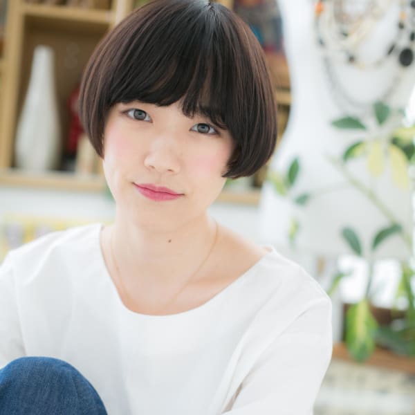 前下がりで小顔★ミニマムボブ　クールボブ