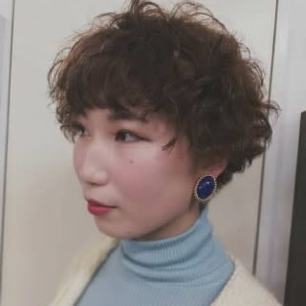 スプリング　マッシュパーマ