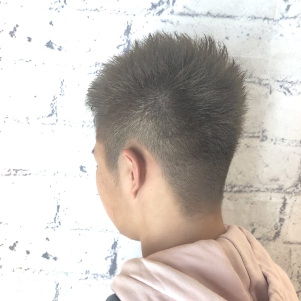 マットグレージュソフトモヒカン