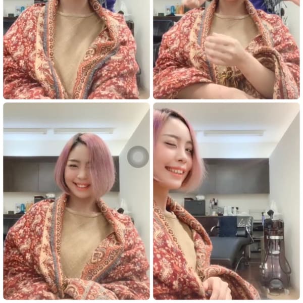 前下がり グラデーションボブ