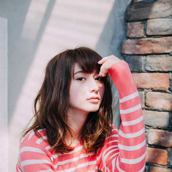 大きめウェーブスタイル