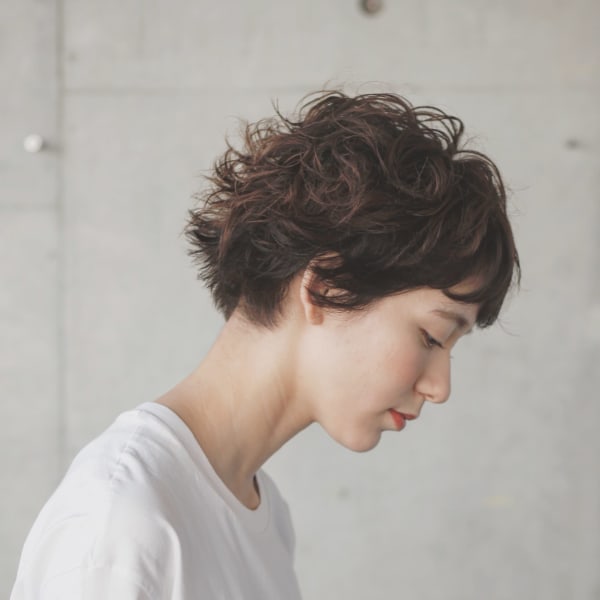 クセ毛ニュアンスショート