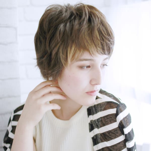 外人風ショート|amour稲田堤