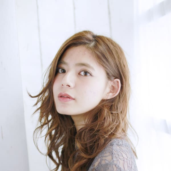 無造作ウエットロングスタイル