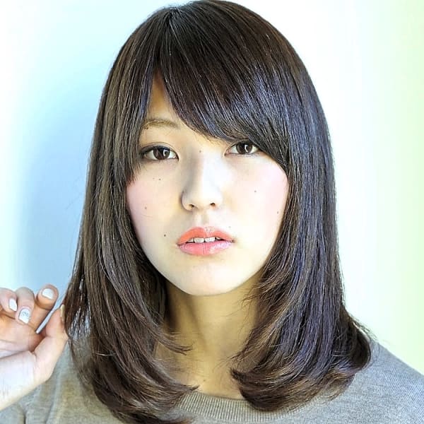 つやつや重めのセミミディアム