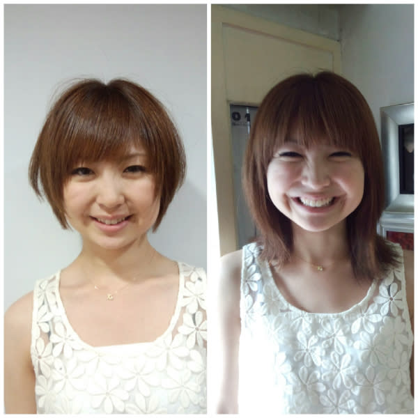 ショートのナチュラル縮毛矯正