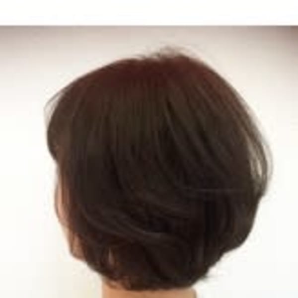 40代ボブスタイル 軽やか白髪染め|Duex Style 三国ヶ丘店