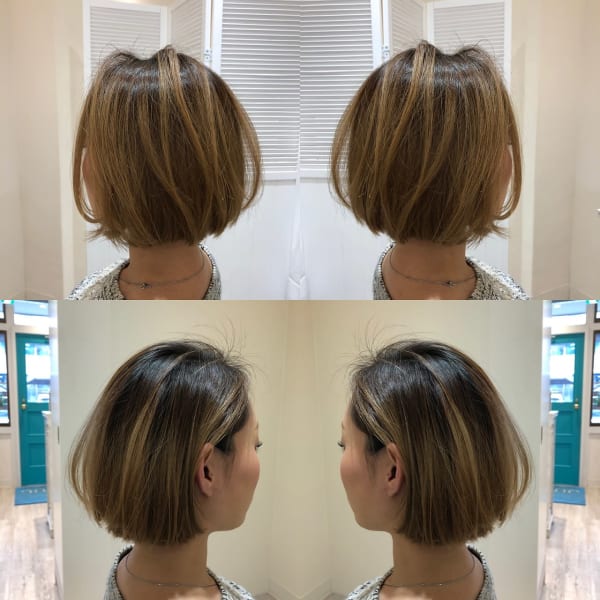 ボブ＋3Dカラーケアブリーチ