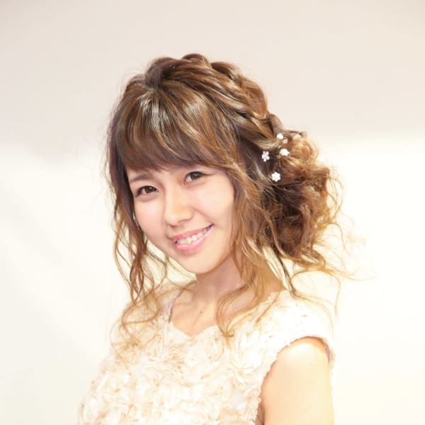 ルーズ編み込みアップ☆