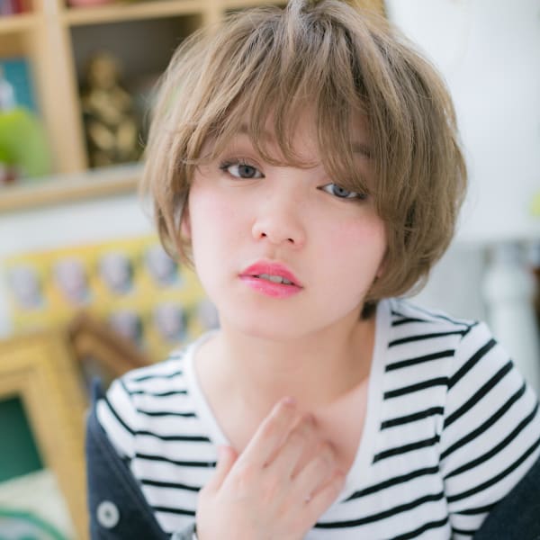 ふわくしゅ◎外国人風小顔マッシュショート　ガーリーショート