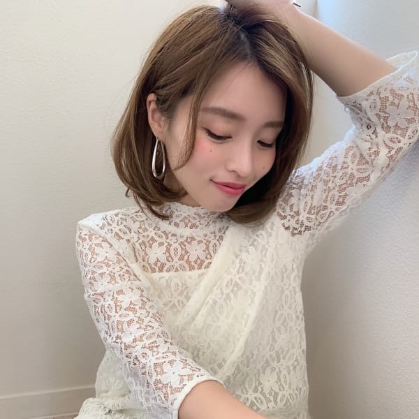 【添田】大人かわいいヘルシーレイヤーボブディイルミナカラー
