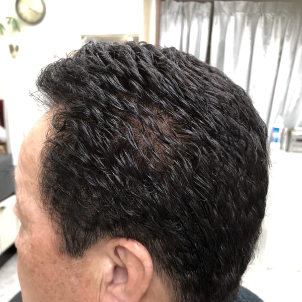 ブロック巻きパーマスタイル 7・3ショートパート|カットハウスマチダ