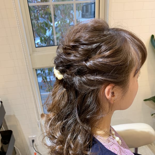 おしゃれなハーフアップ♪|Lights hair