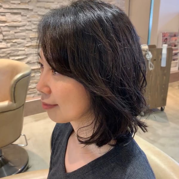 デジパで春ウェーブヘア