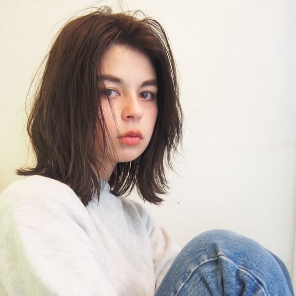 外国人風ニュアンスロブスタイル