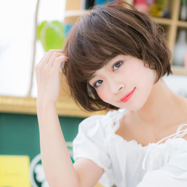 前下がりボブ★くせ毛風ラブカール スプリングウェーブ