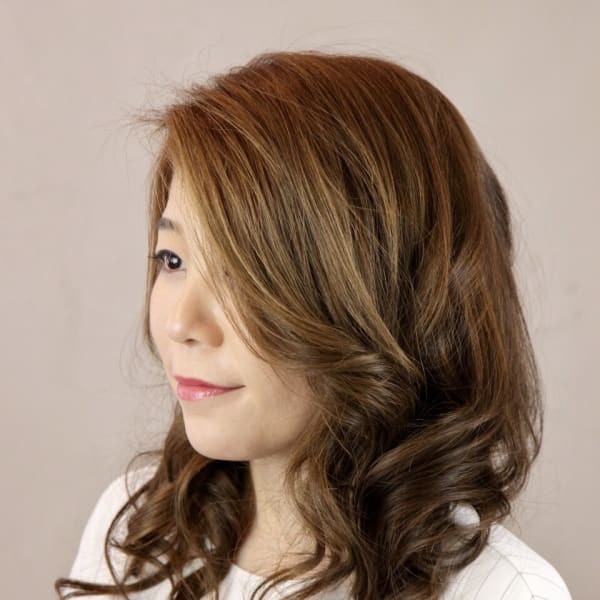 ゆるふわミディアム|美容室【3piece】高津駅前店