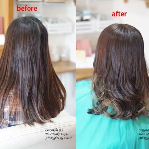 アッシュベージュグラデーションカラー|hair make Lapis