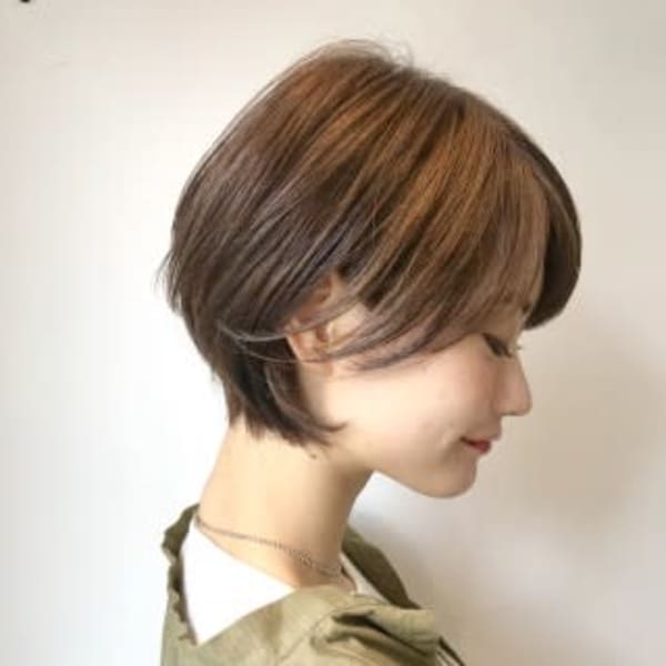 女性らしいショートボブ