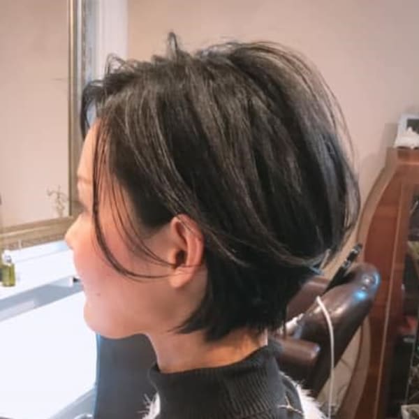 40代大人ショートボブ