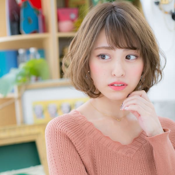 外国人風♪大人かわいい♪アシンメトリーボブ マシュマロボブ