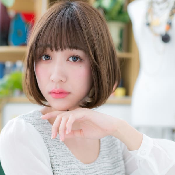サラツヤ前下がりボブで☆cuteな小顔 クラッシックボブ