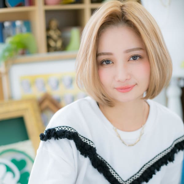 攻め系!ハイトーンカラー★ワンレン大人ボブ クールボブ