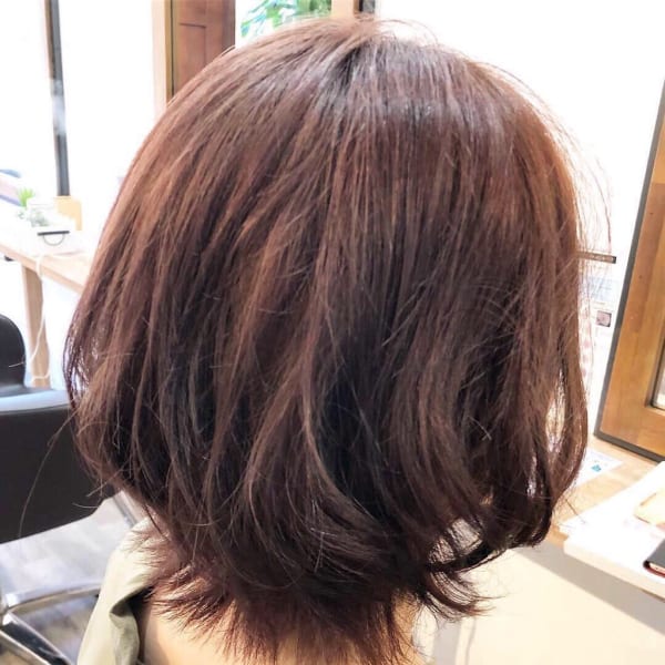 ☆ナチュラル外ハネピンクアッシュショート☆(サイド)