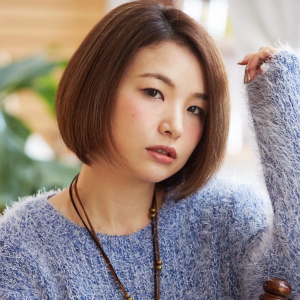 定番のショートボブにツヤ感とクールさを乗せて☆|GNARLY 大泉学園店