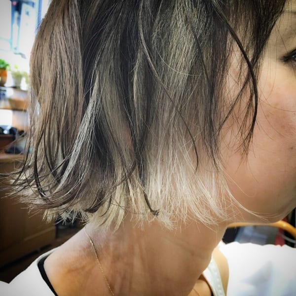 インナーカラーボブ